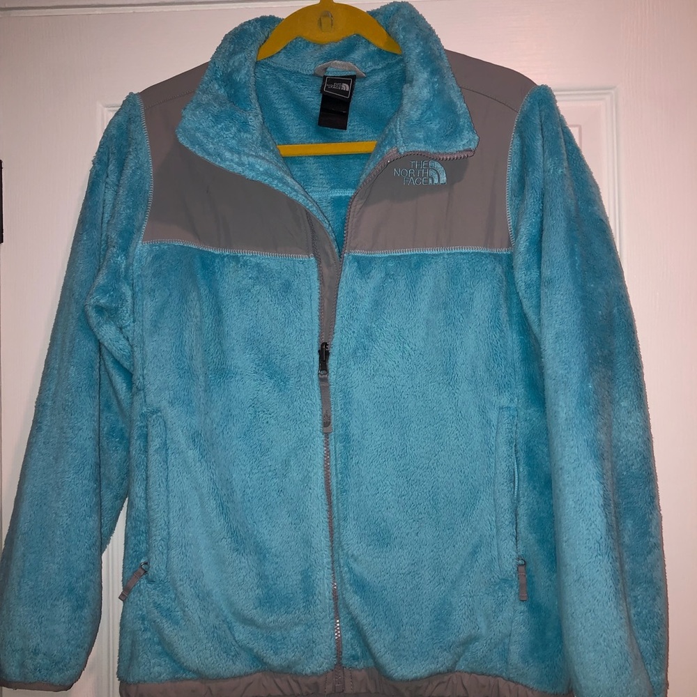 Blue North Face Denali fleece jacket (Girls XL)